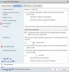 تنظیمات Boot در ESXi