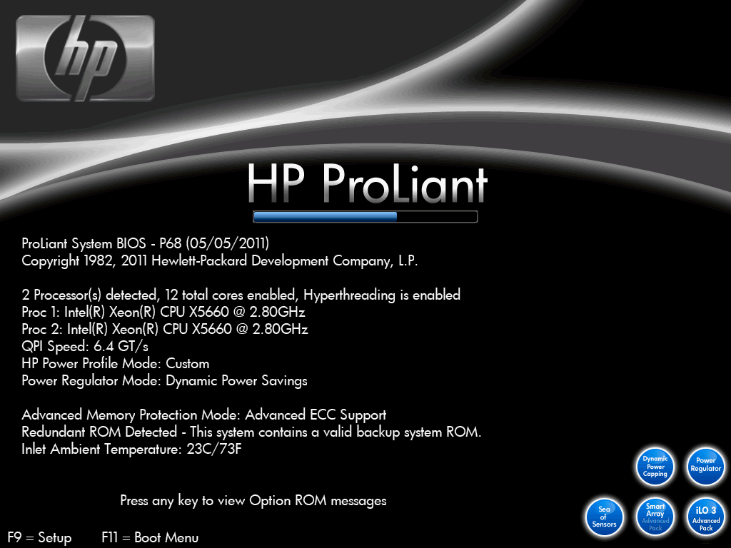 ارورهای سرور HP