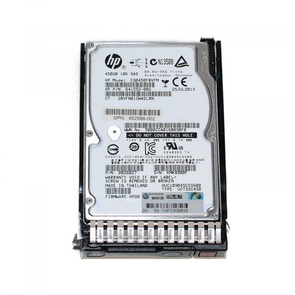 HPE HDD SAS 450GB 10K SFF هارد دست دوم سرور